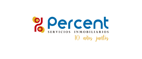 Logo 10 años Percent - transparente